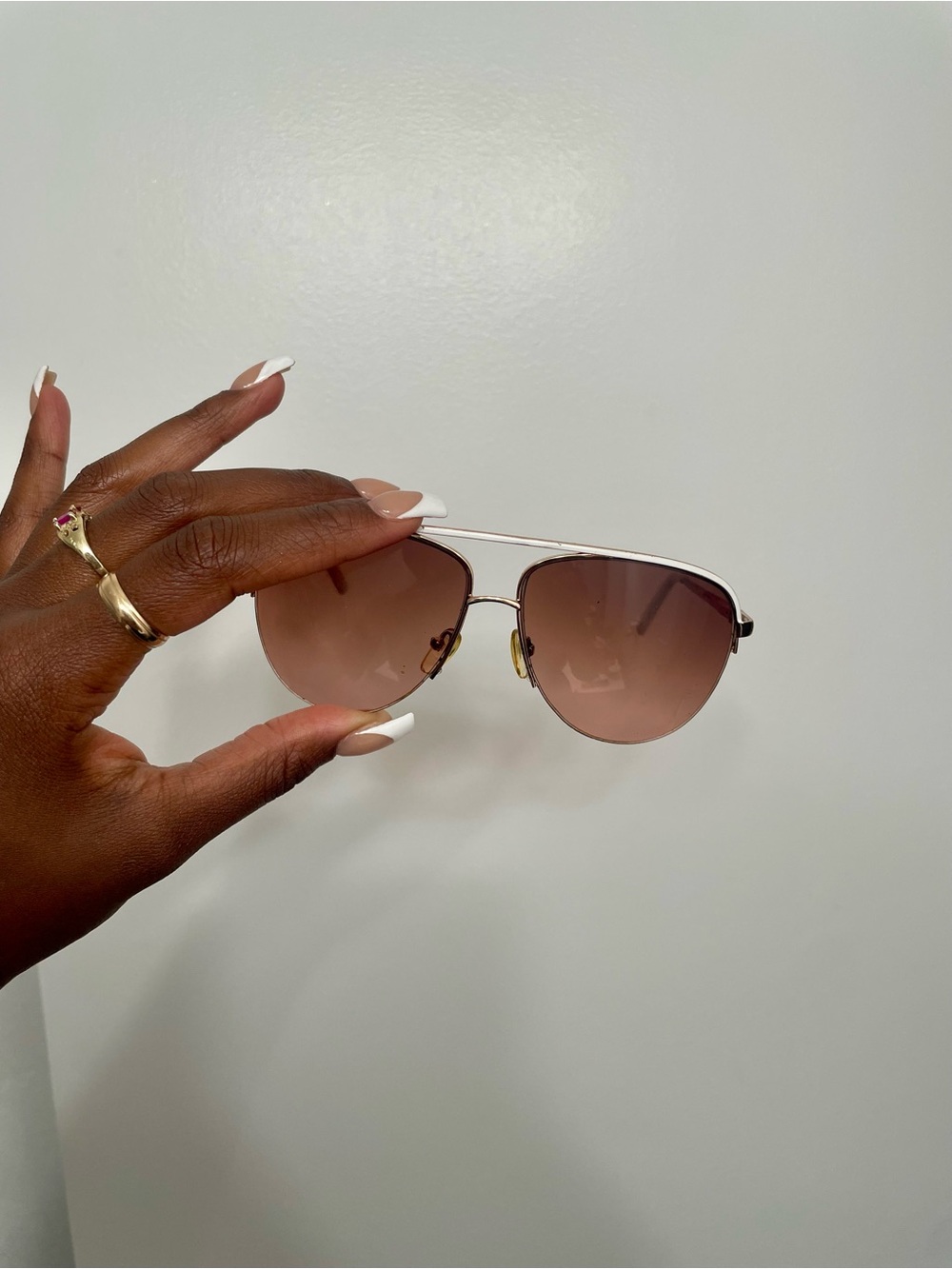 steve madden Aviator Sunglasses - Pink Gradient Lenses